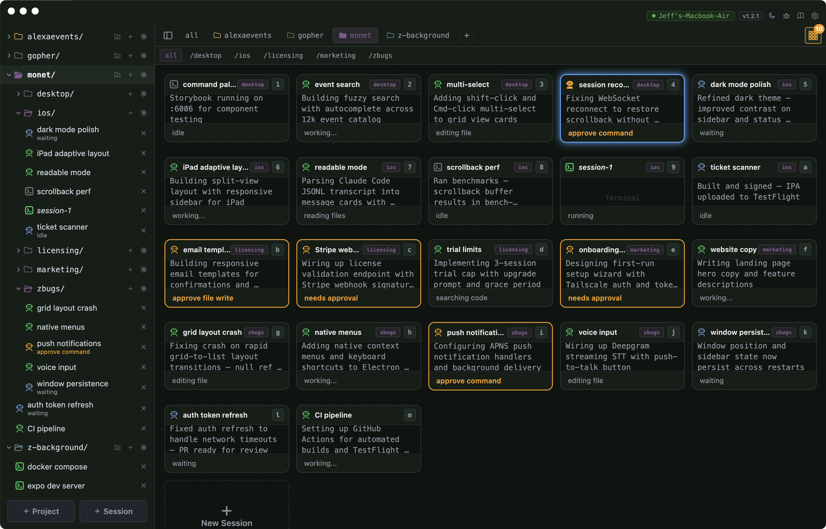 Multiple Claude Code agents running in parallel